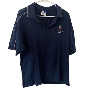 Vintage Men's Official Sydney Olympics Polo Shirt 2000 Licensed Merchandise L
